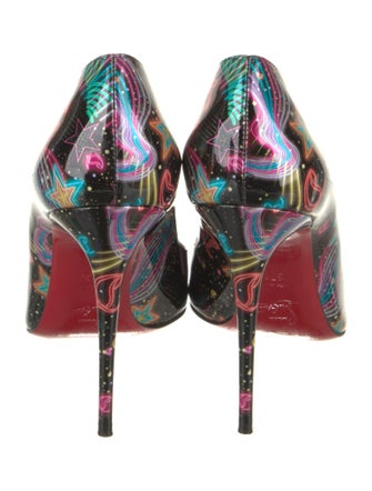 Christian Louboutin Patent Leather Printed Pumps
