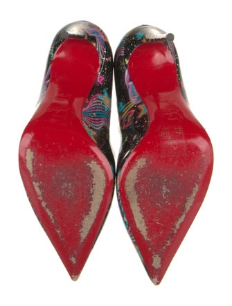 Christian Louboutin Patent Leather Printed Pumps