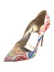 Christian Louboutin Patent Leather Printed Pumps