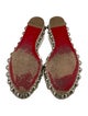 Christian Louboutin Leather Studded Accents Espadrilles
