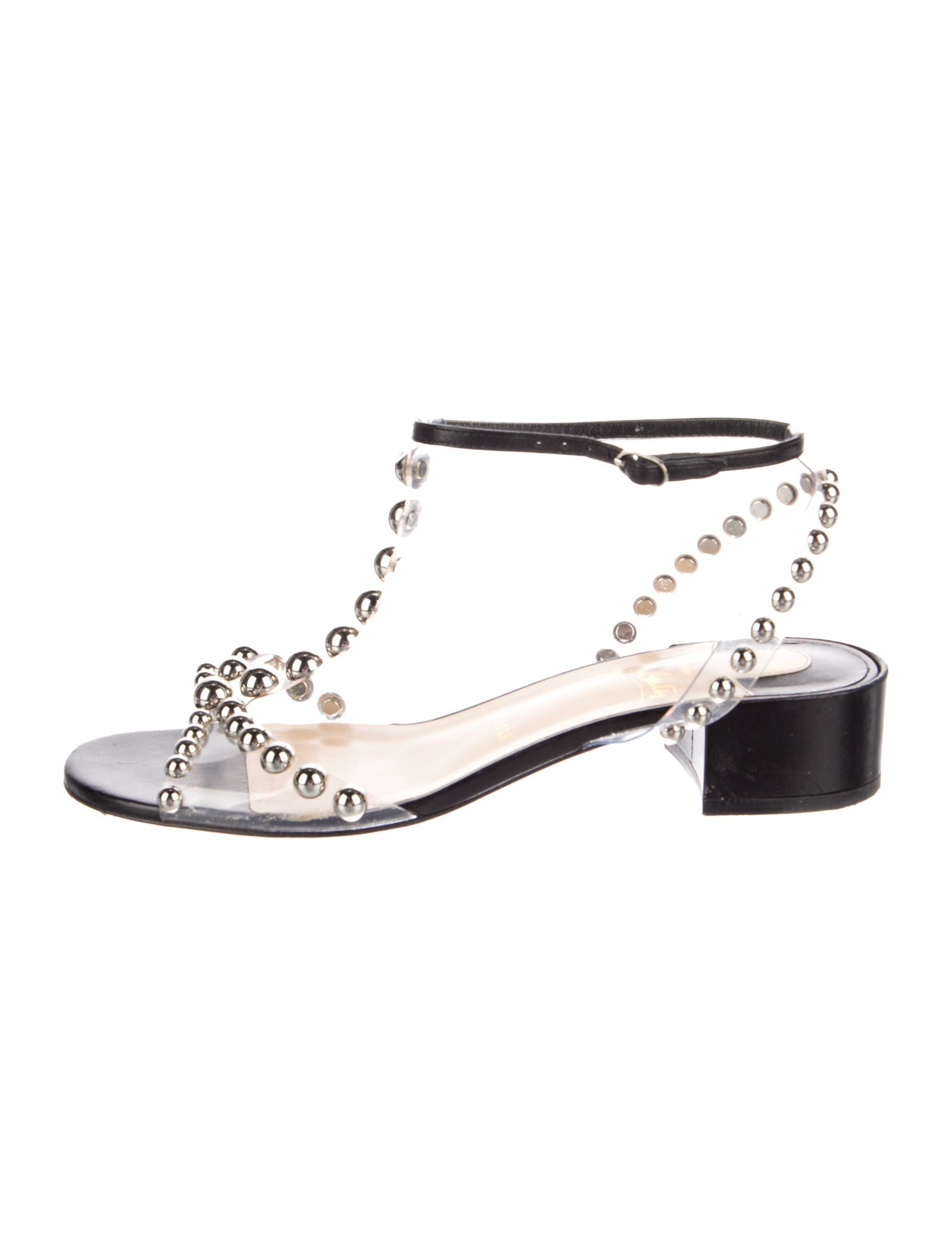 Christian Louboutin PVC T-Strap Sandals