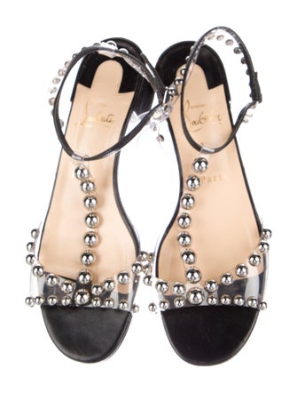 Christian Louboutin PVC T-Strap Sandals