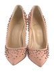 Christian Louboutin Suede Studded Accents Pumps