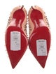 Christian Louboutin Suede Studded Accents Pumps