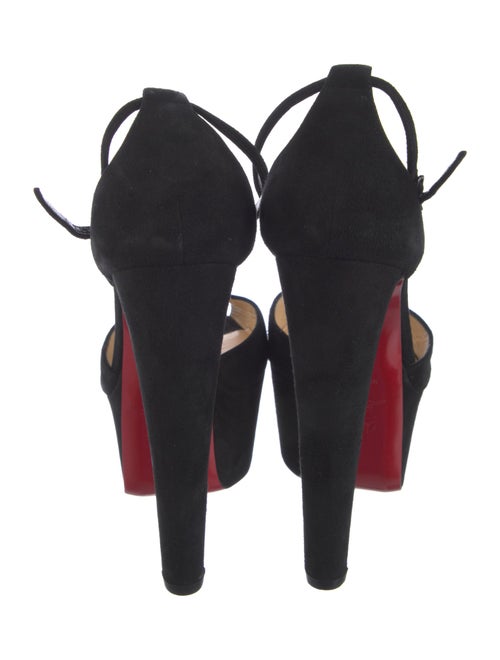 Christian Louboutin Nenecheritza 160 Suede T-Strap Pumps