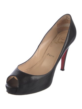 Christian Louboutin Very Prive 100 Leather Pumps