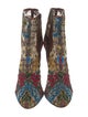 Christian Louboutin Mesh Floral Print Boots