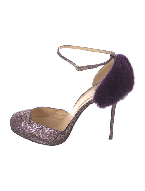 Christian Louboutin Sequins D'Orsay Pumps