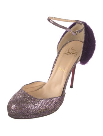 Christian Louboutin Sequins D'Orsay Pumps