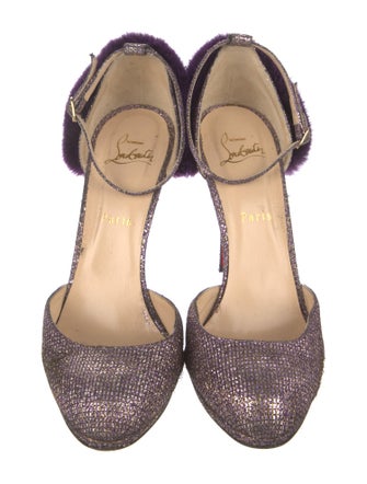 Christian Louboutin Sequins D'Orsay Pumps