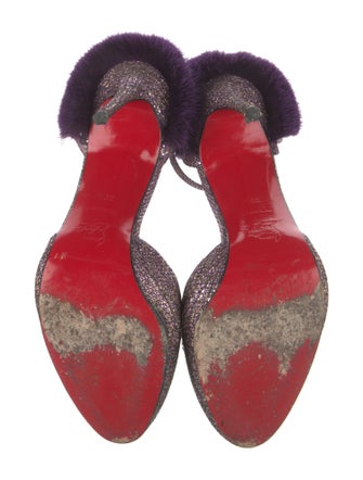 Christian Louboutin Sequins D'Orsay Pumps