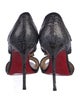 Christian Louboutin Suzanna 100 Snakeskin T-Strap Pumps