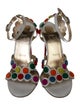 Christian Louboutin Leather Polka Dot Print Sandals