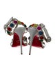 Christian Louboutin Leather Polka Dot Print Sandals