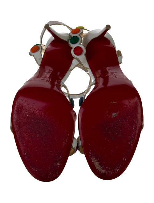 Christian Louboutin Leather Polka Dot Print Sandals