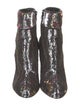 Christian Louboutin Sequins Lace-Up Boots