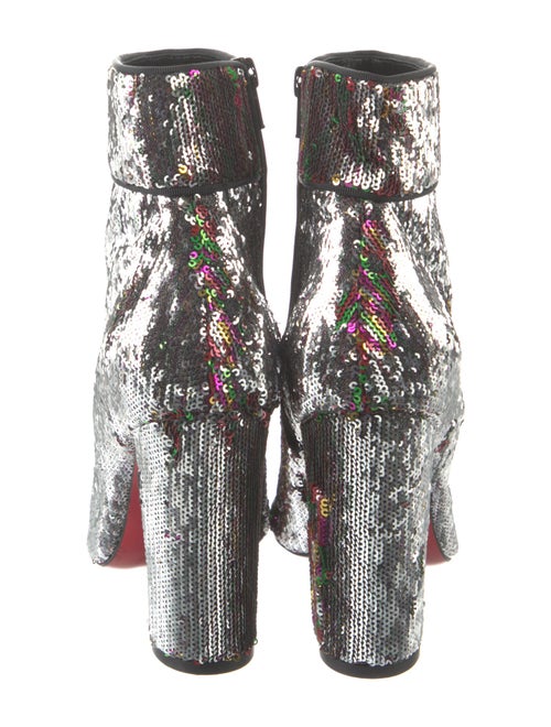 Christian Louboutin Sequins Lace-Up Boots