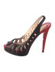 Christian Louboutin Leather Slingback Pumps