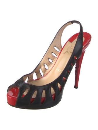 Christian Louboutin Leather Slingback Pumps