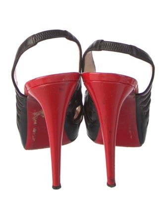 Christian Louboutin Leather Slingback Pumps