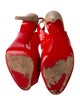 Christian Louboutin Patent Leather Slingback Sandals