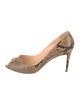 Christian Louboutin Snakeskin Animal Print Pumps