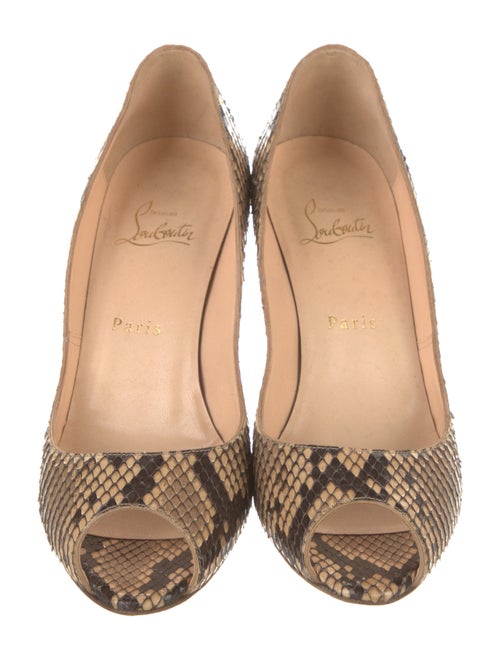 Christian Louboutin Snakeskin Animal Print Pumps