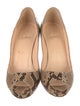 Christian Louboutin Snakeskin Animal Print Pumps