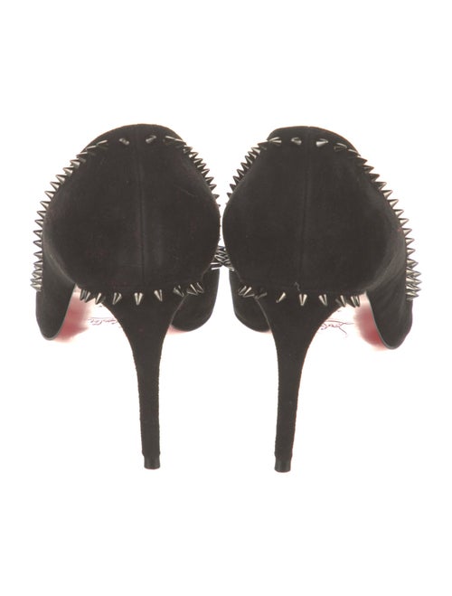 Christian Louboutin Suede Studded Accents Pumps