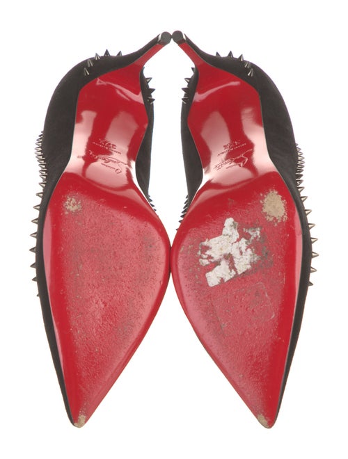 Christian Louboutin Suede Studded Accents Pumps