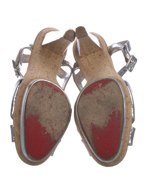 Christian Louboutin Leather Slingback Sandals