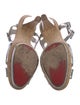 Christian Louboutin Leather Slingback Sandals