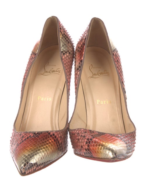 Christian Louboutin Python Animal Print Pumps