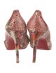 Christian Louboutin Python Animal Print Pumps