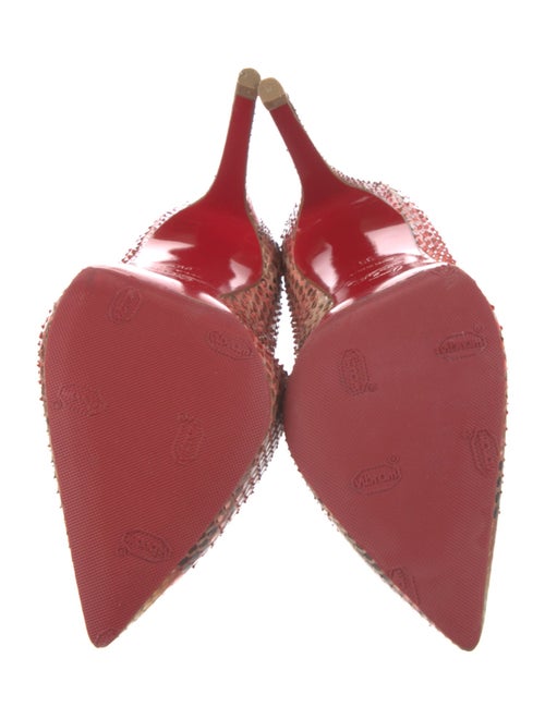 Christian Louboutin Python Animal Print Pumps