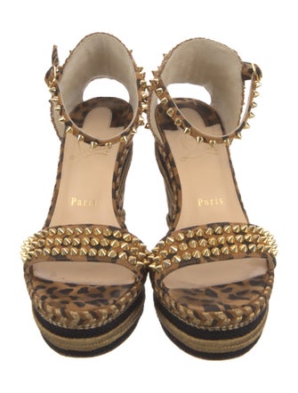 Christian Louboutin PyraClou Spike Spike Accents Espadrilles