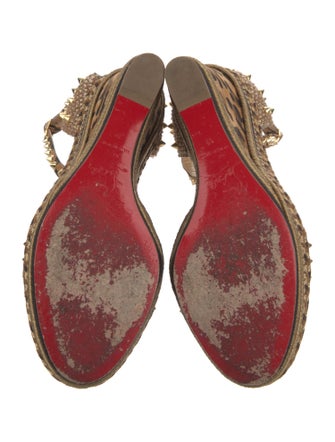 Christian Louboutin PyraClou Spike Spike Accents Espadrilles
