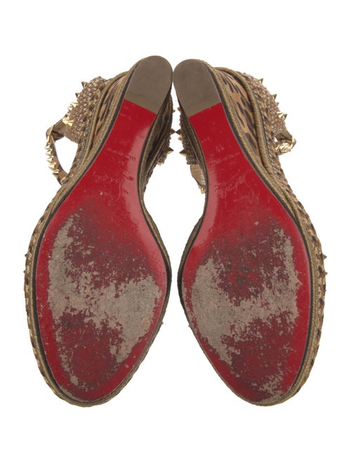 Christian Louboutin PyraClou Spike Spike Accents Espadrilles