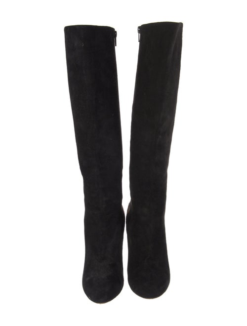 Christian Louboutin Suede Animal Print Boots