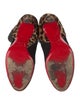 Christian Louboutin Suede Animal Print Boots