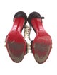Christian Louboutin Spike Accents Suede Sandals