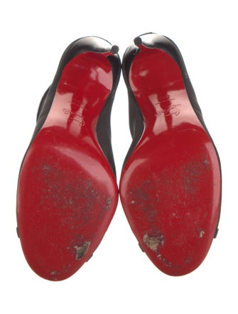 Christian Louboutin Mesh Lace-Up Boots