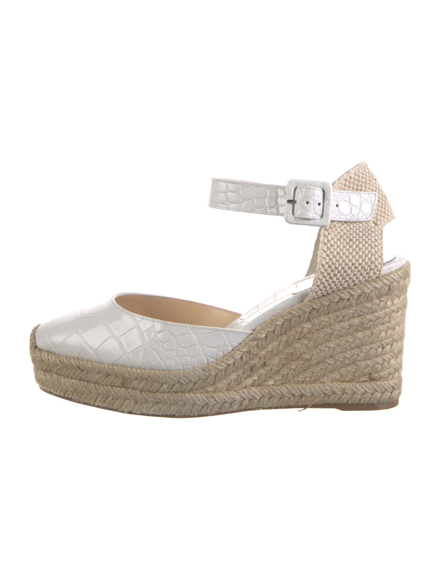 Christian Louboutin Embossed Leather D'Orsay Pumps