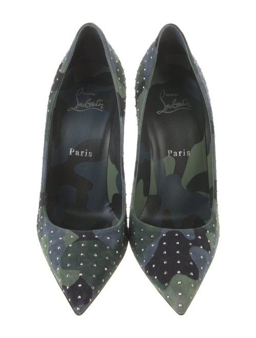Christian Louboutin Kate Plume Suede Pumps