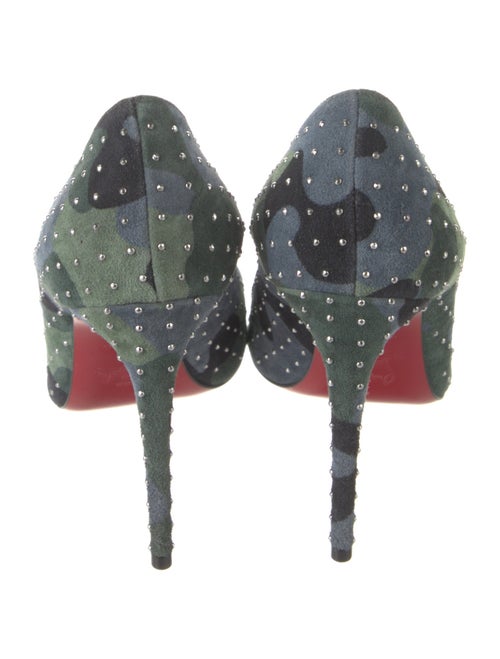 Christian Louboutin Kate Plume Suede Pumps