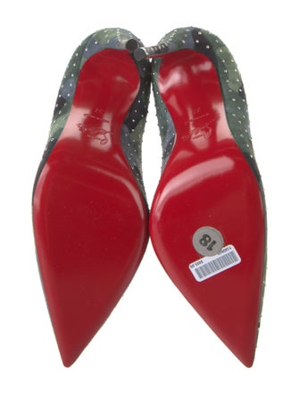 Christian Louboutin Kate Plume Suede Pumps