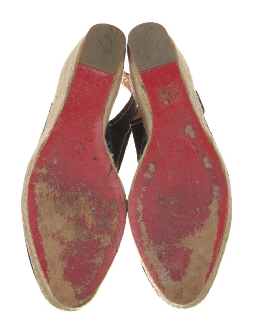 Christian Louboutin Canvas Slingback Pumps