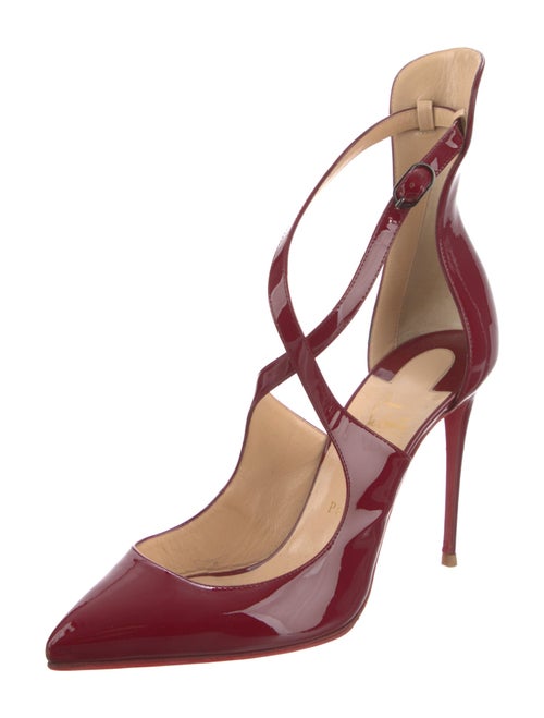 Christian Louboutin Patent Leather T-Strap Pumps