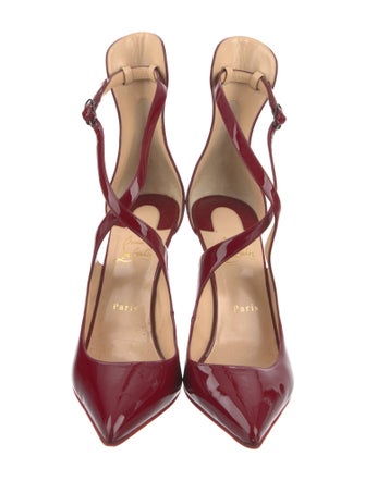 Christian Louboutin Patent Leather T-Strap Pumps