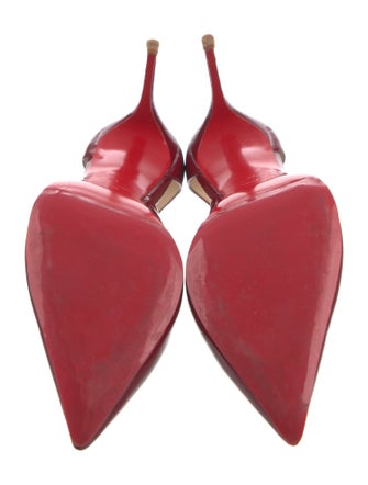 Christian Louboutin Patent Leather T-Strap Pumps